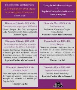 conférences concerts